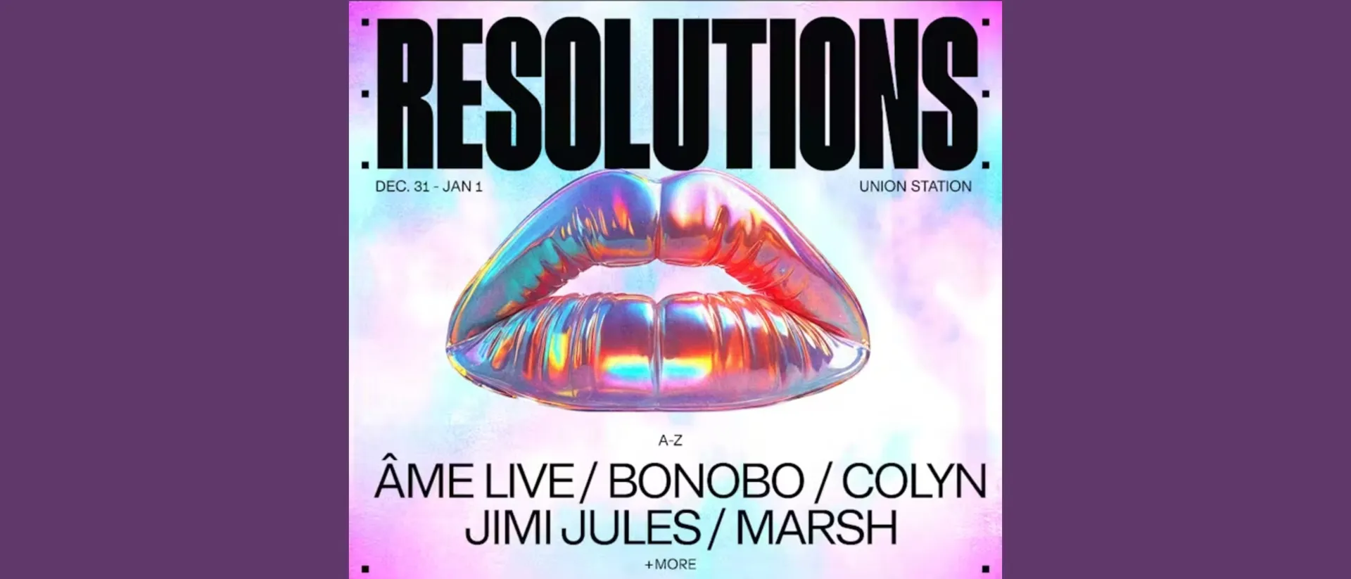 Resolutions NYE 2026 at Union Station