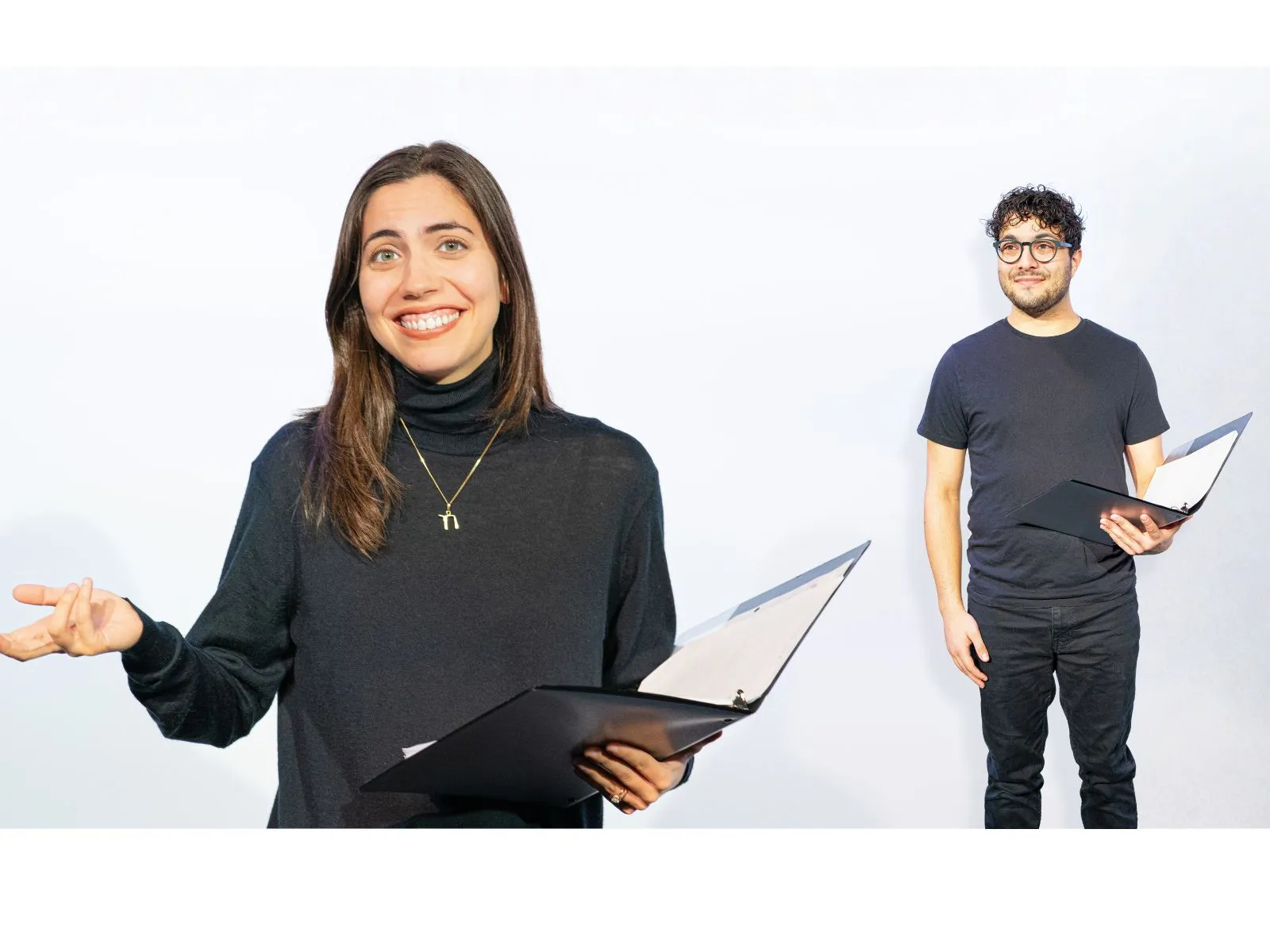 Actors Ilana Zackon and Ethan Remez-Cott