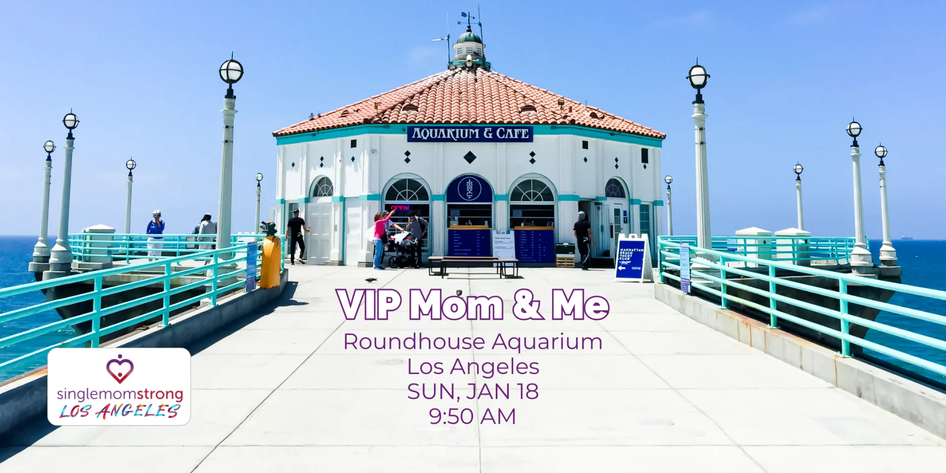 Photo of Roundhouse Aquarium with Event title, location, time, and SMS LA Logo