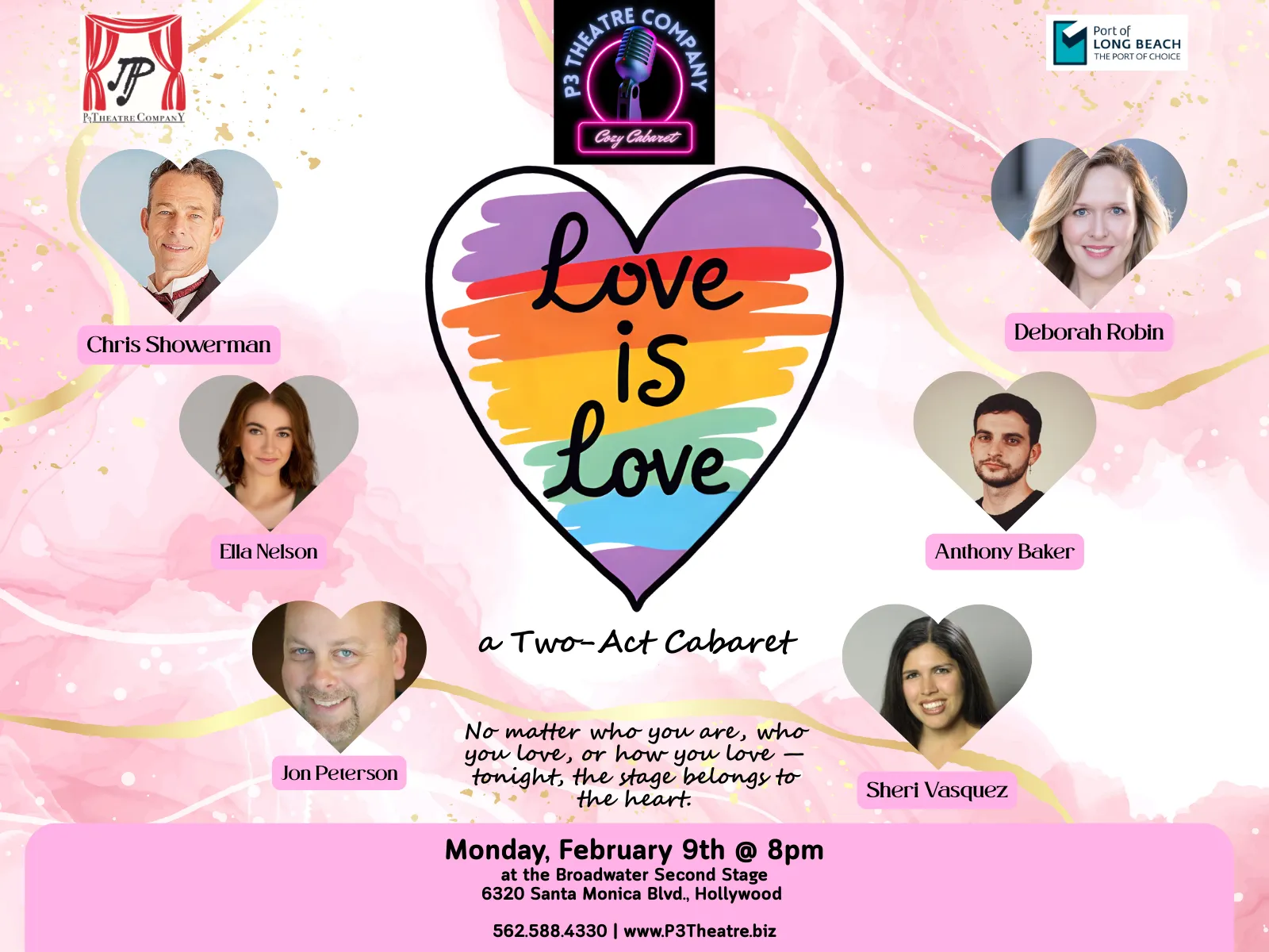 P3's Cozy Cabaret: Love is Love, a Two-Act Cabaret Concert