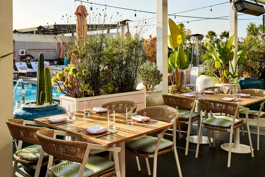Patio at Butterfly The Shay Culver City