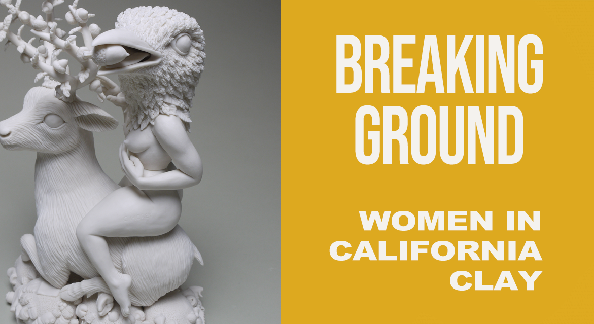 Breaking Ground: Women in California Clay. pictured: Crystal Morey, The RePlanting, 2021. Porcelain. 12.5 x 8 x 6 inches.