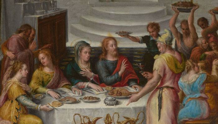 The Wedding Feast at Cana (detail), about 1580, Lavinia Fontana. Oil on copper. Getty Museum.
