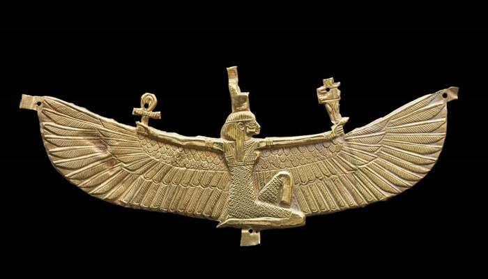 Pectoral with Isis, Nubian, 538–519 BC. Gold. Museum of Fine Arts, Boston. Harvard University-Boston Museum of Fine Arts Expedition. Photograph © Museum of Fine Arts, Boston