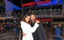 Sonam Kapoor and Anand Ahuja at STAPLES Center