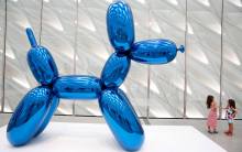 "Balloon Dog (Blue)" by Jeff Koons at The Broad