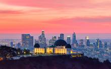 Griffith Observatory Pink Sky Hero