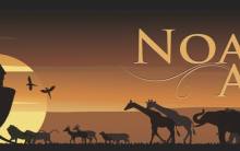 Silhouette Noah's Ark Banner with Title