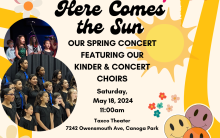 San Fernando Valley Youth Chorus - Spring Concert Flyer