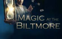 Magic at the Biltmore, picure of David Minkin holding an hourglass