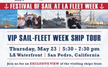 LAMI's VIP Sail - LA Fleet Week Ship Tour